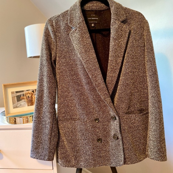 Lucky Brand Grey Tweed Blazer - Picture 2 of 12